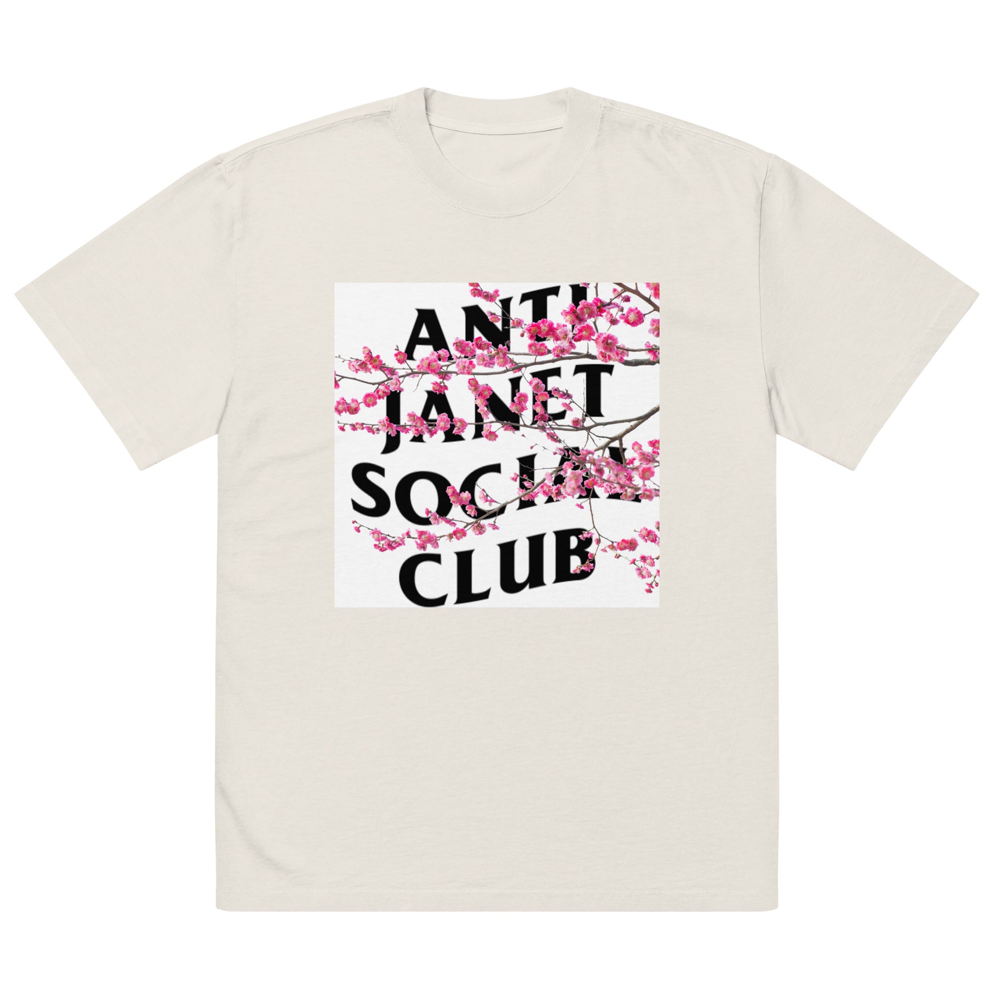 Anti Janet Social Club Oversized Faded T-Shirt Sahi Cosmetics - SAHI COSMETICS