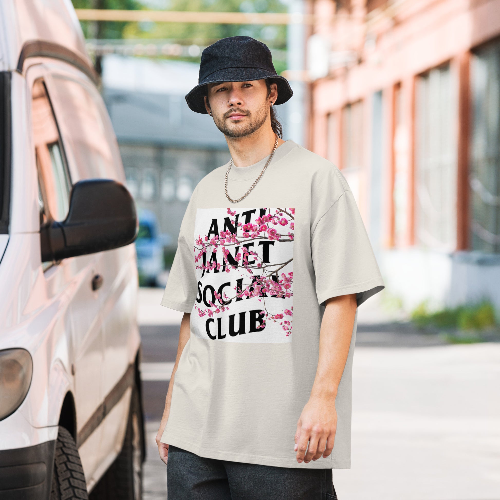 Anti Janet Social Club Oversized Faded T-Shirt Sahi Cosmetics - SAHI COSMETICS