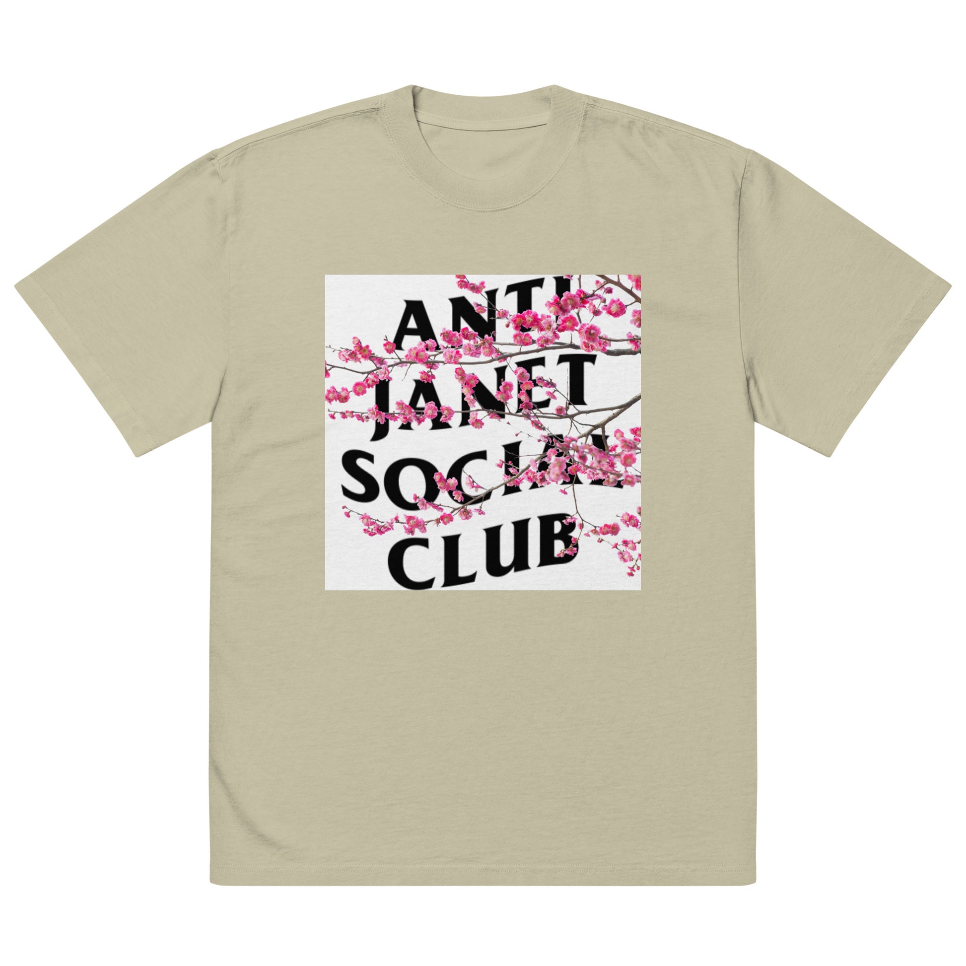 Anti Janet Social Club Oversized Faded T-Shirt Sahi Cosmetics - SAHI COSMETICS