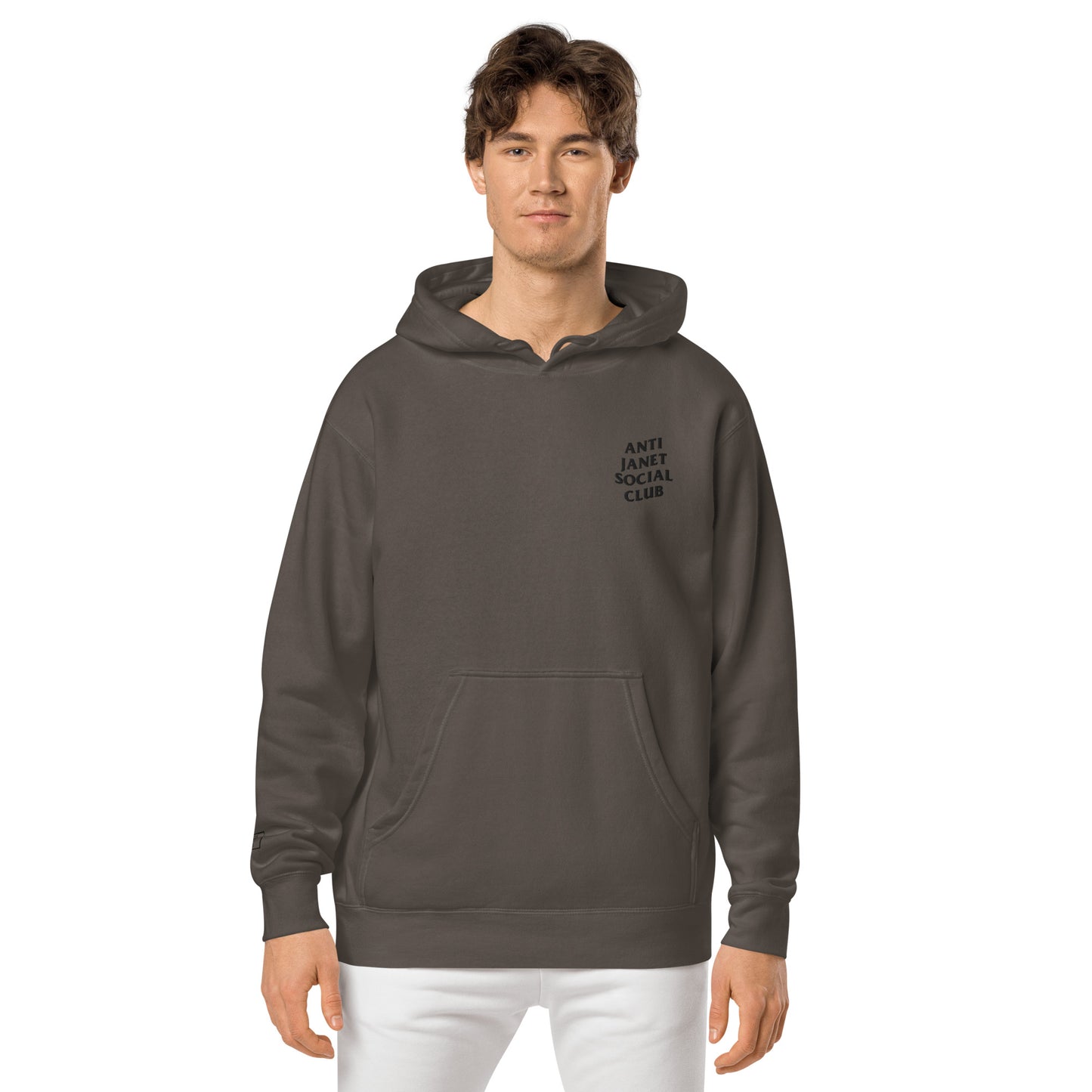 Anti Janet Social Club Unisex Pigment-Dyed Hoodie- Independent Trading Co. - SAHI COSMETICS