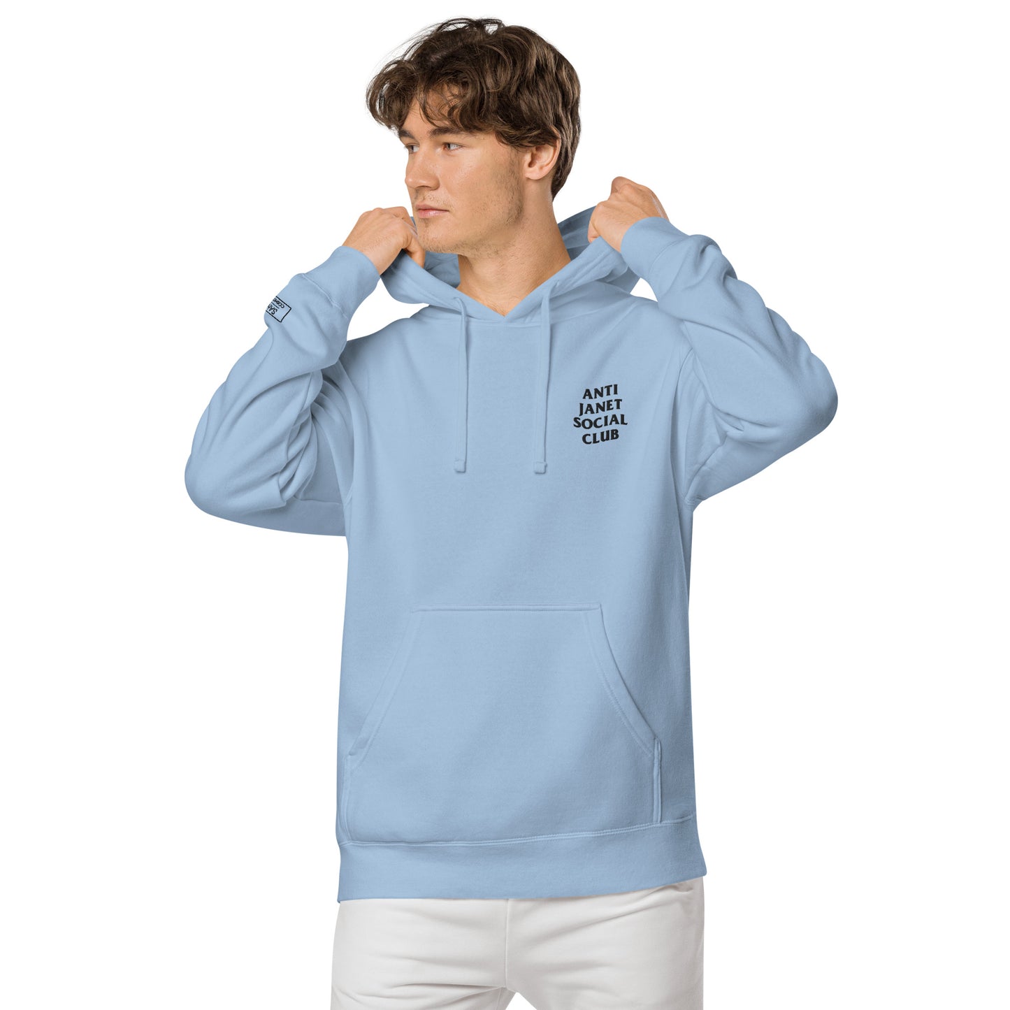 Anti Janet Social Club Unisex Pigment-Dyed Hoodie- Independent Trading Co. - SAHI COSMETICS