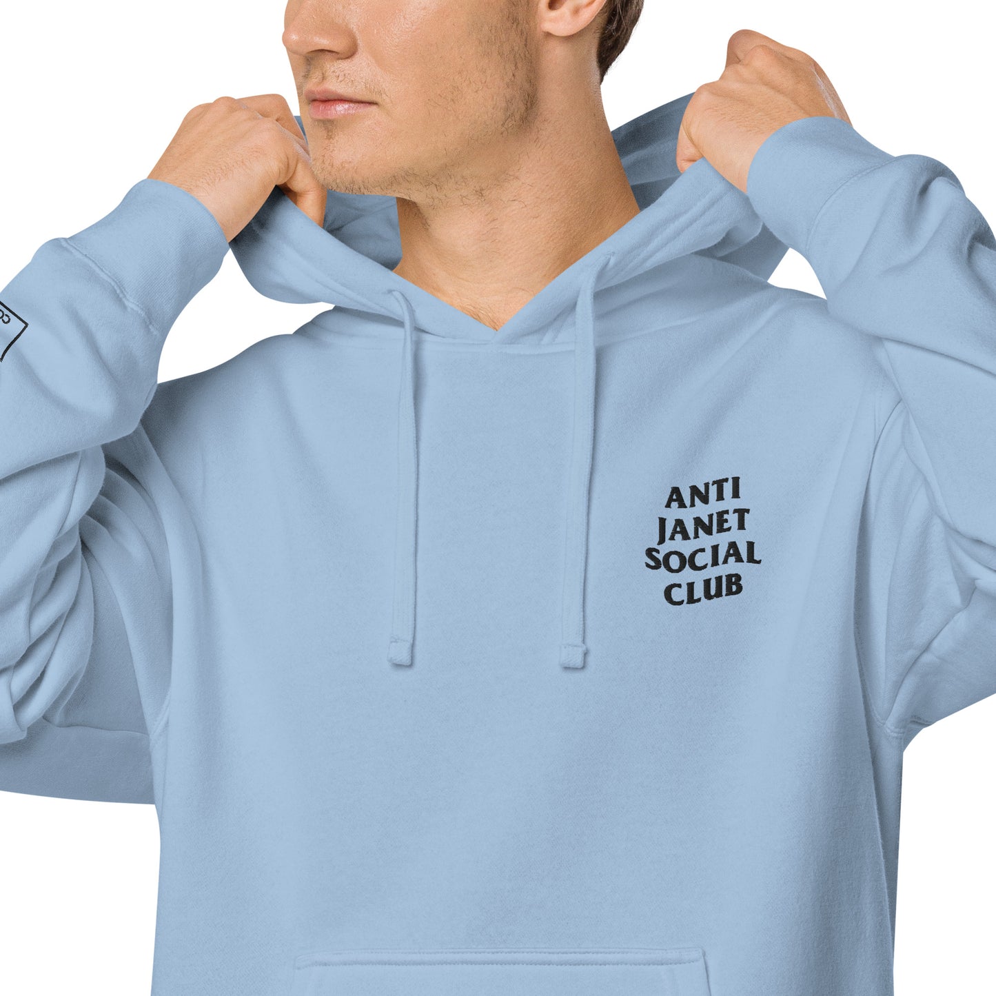 Anti Janet Social Club Unisex Pigment-Dyed Hoodie- Independent Trading Co. - SAHI COSMETICS