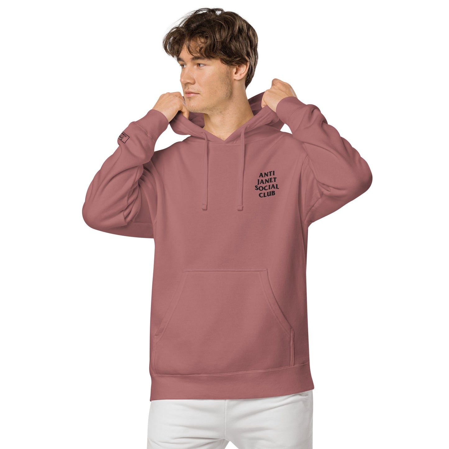 Anti Janet Social Club Unisex Pigment-Dyed Hoodie- Independent Trading Co. - SAHI COSMETICS