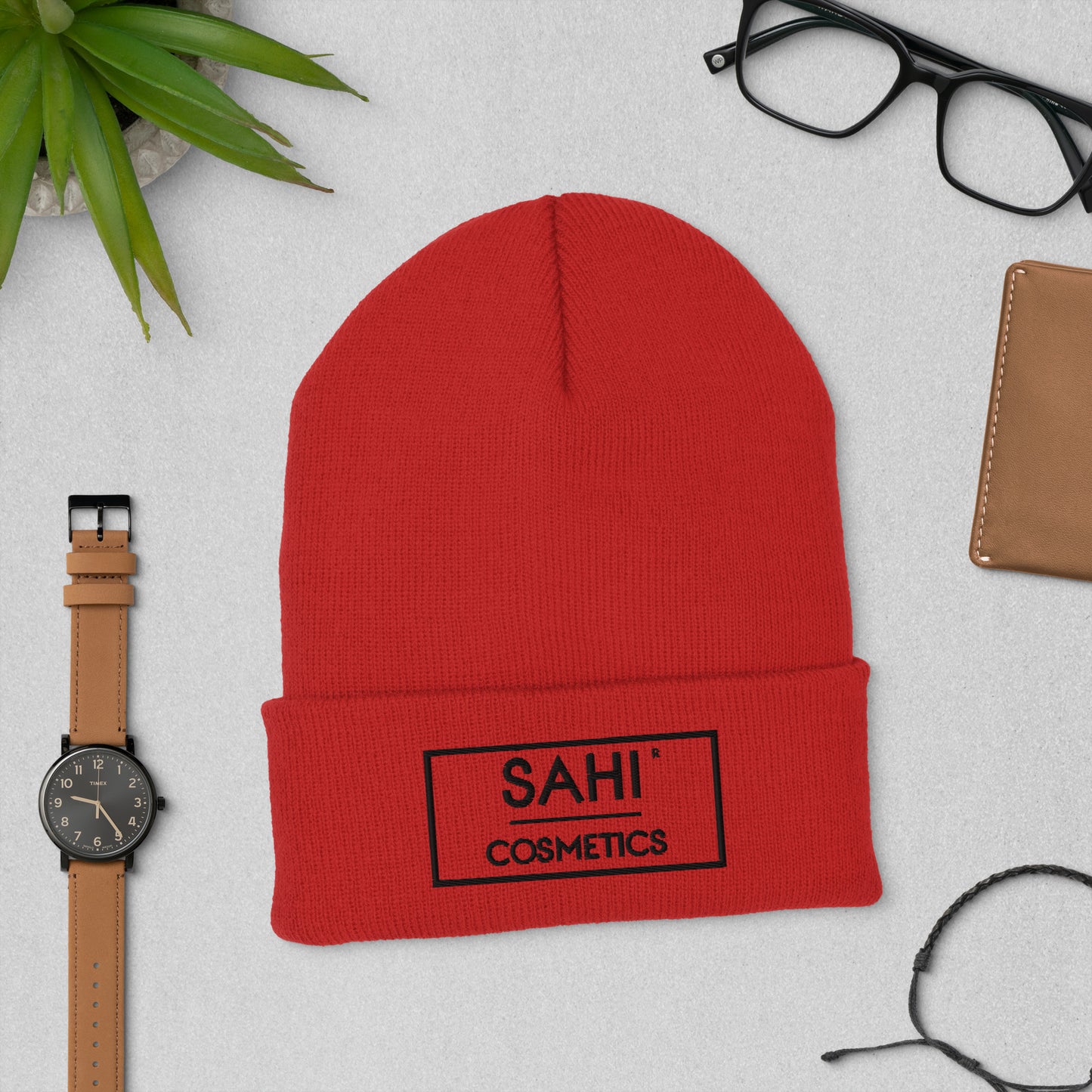 Sahi Cosmetics Cuffed Beanie