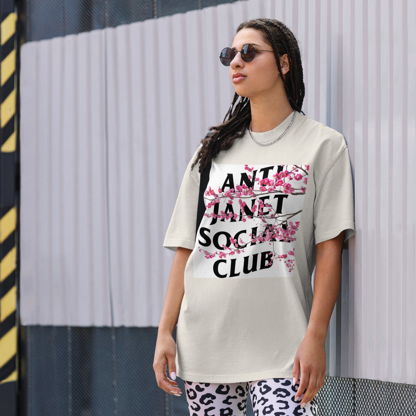 Anti Janet Social Club Oversized Faded T-Shirt Sahi Cosmetics