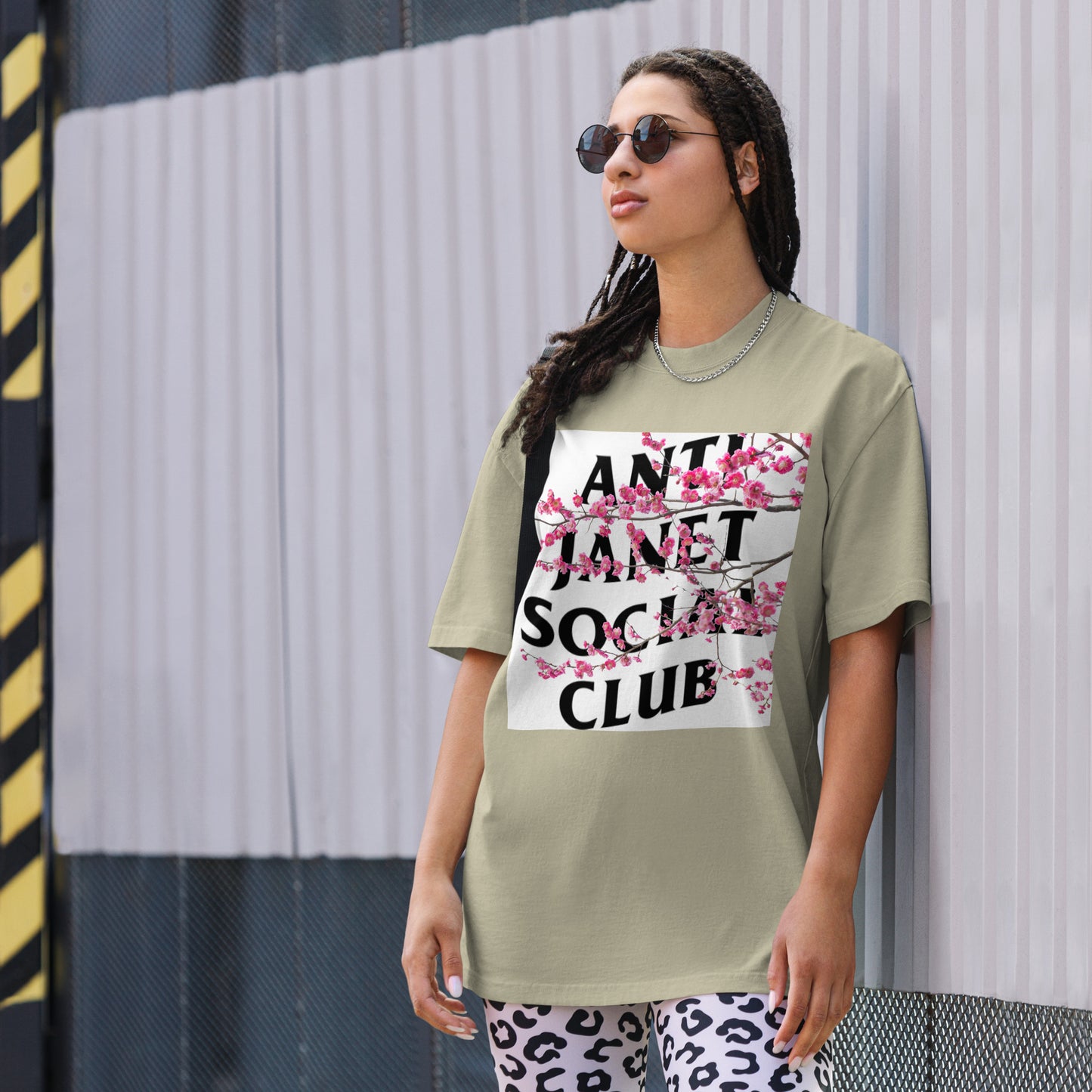 Anti Janet Social Club Oversized Faded T-Shirt Sahi Cosmetics