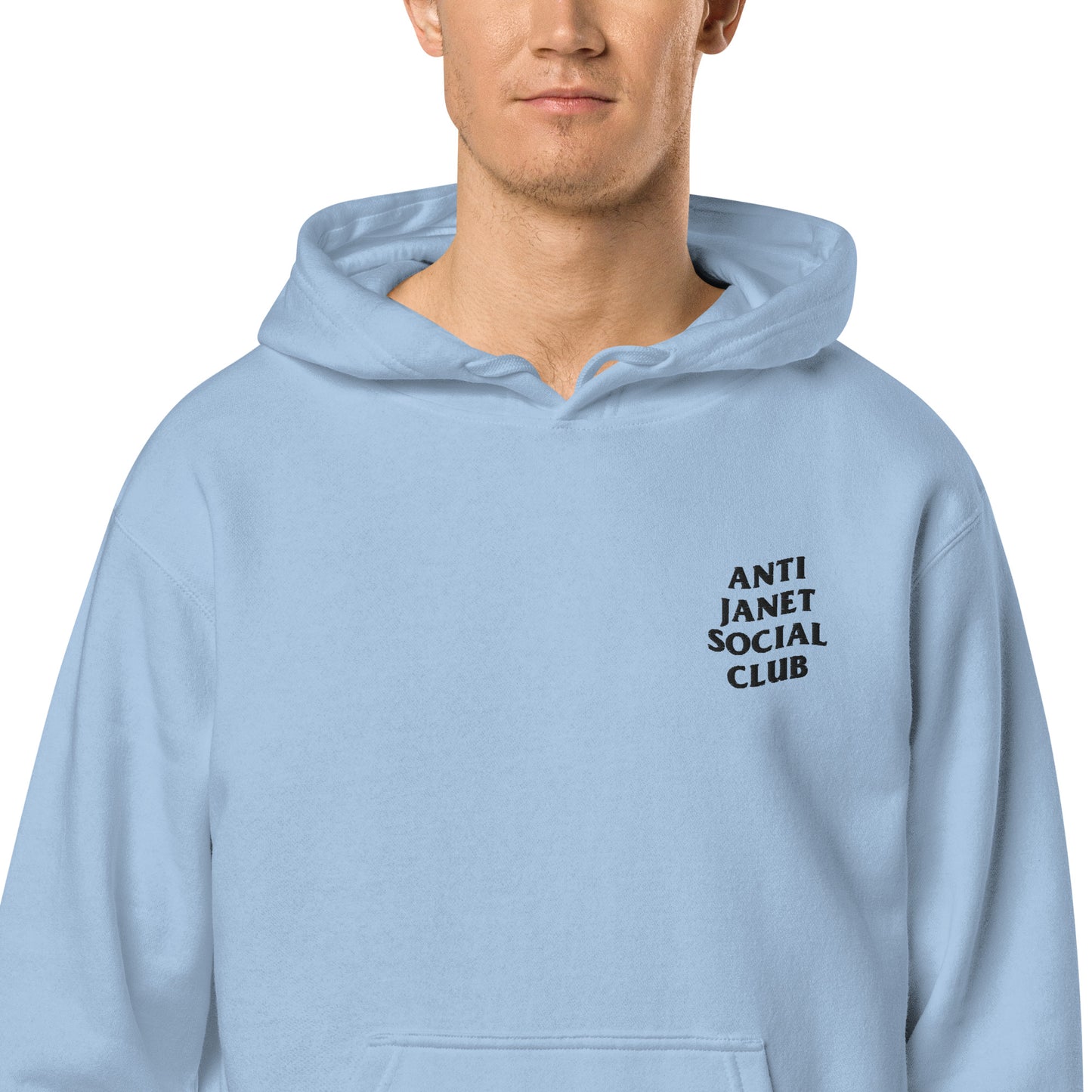 Anti Janet Social Club Unisex Pigment-Dyed Hoodie- Independent Trading Co.