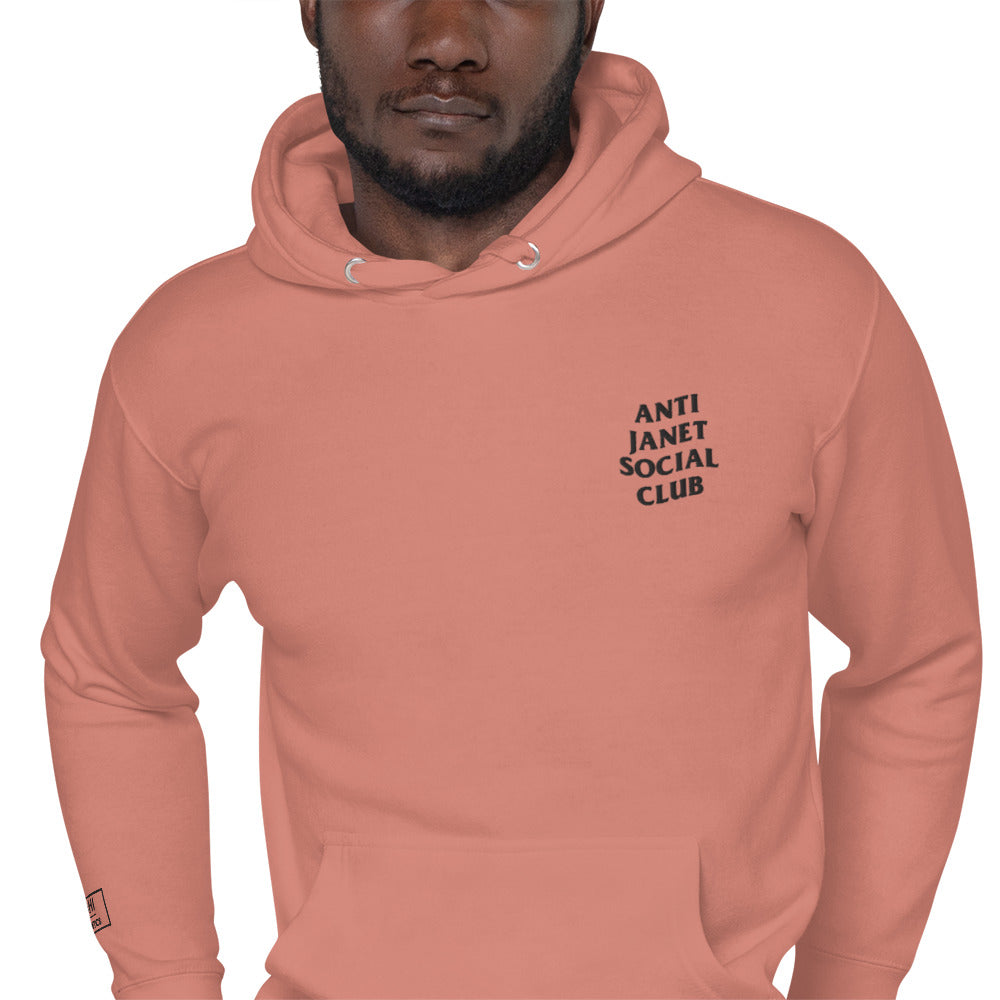 Anti Janet Social Club Unisex Hoodie By Sahi Cosmetics- Cotton Heritage