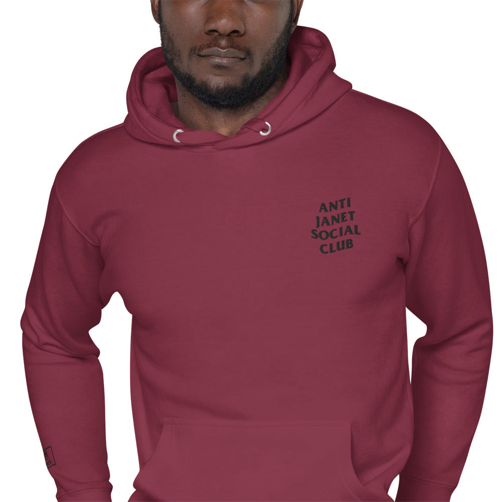 Anti social social club maroon hoodie best sale