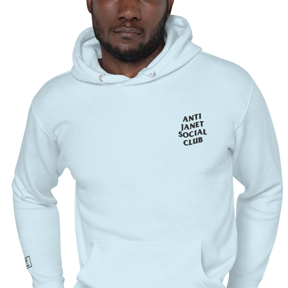 Anti Janet Social Club Unisex Hoodie By Sahi Cosmetics- Cotton Heritage