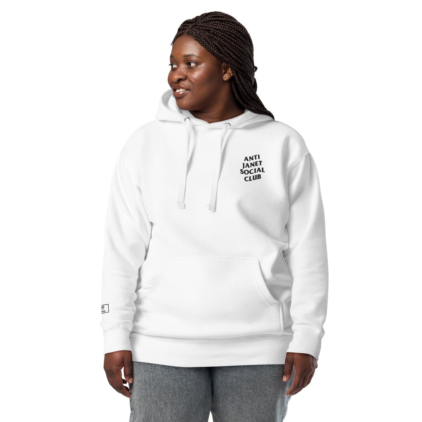 Anti Janet Social Club Unisex Hoodie By Sahi Cosmetics- Cotton Heritage