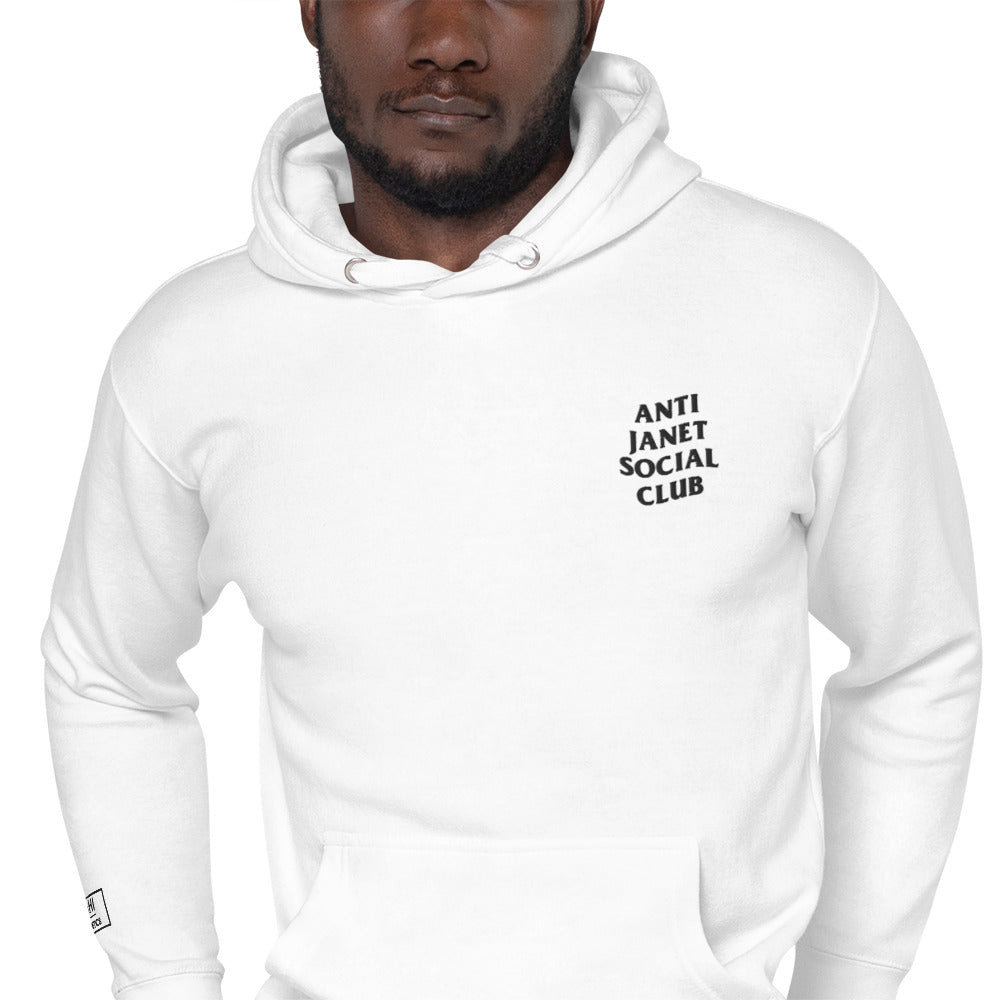 Anti Janet Social Club Unisex Hoodie By Sahi Cosmetics- Cotton Heritage